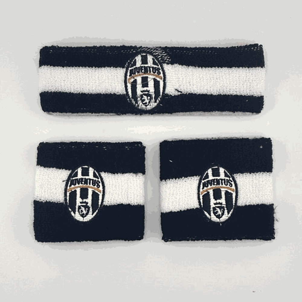 Набір напульсник та пов'язка на голову FC Juventus GH-310