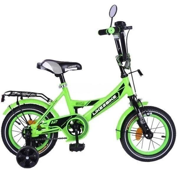 [211215] Велосипед Like2bike Sky 12 дюймів салатовий 211215