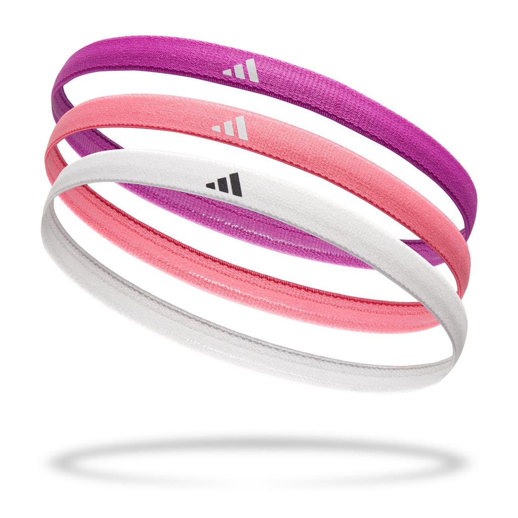 Пов'язки на голову Adidas Hairbands 3pk рожевий, фіолетовий, білий Жен One Size ADAC-16198 (Оригінал)