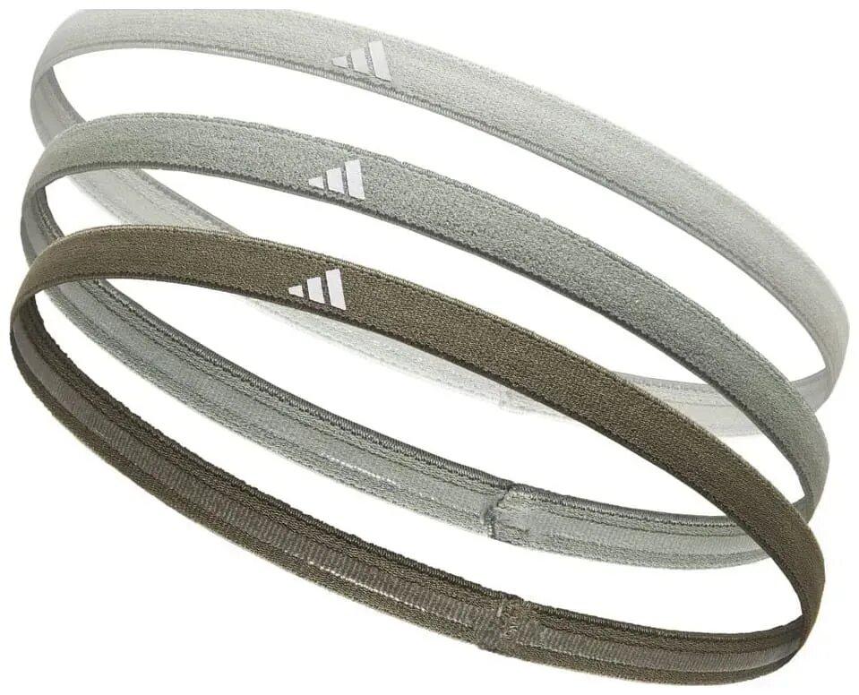 [ADAC-16206] В'язання на голову Adidas Hairbands 3pk зелений, темно-сірий, сірий Уні One Size ADAC-16206 (Оригінал)