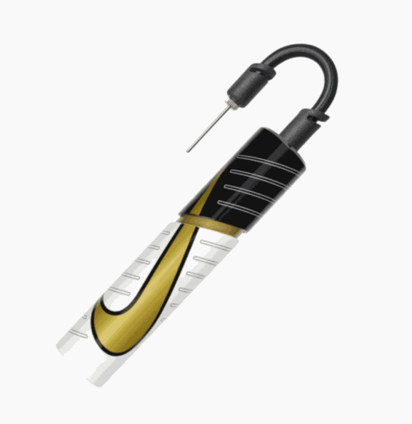 [N.000.1484.180.NS] Насос NIKE ESSENTIAL BALL PUMP INTL WHITE/METALLIC GOLD/BLACK NS N.000.1484.180.NS (Оригінал)