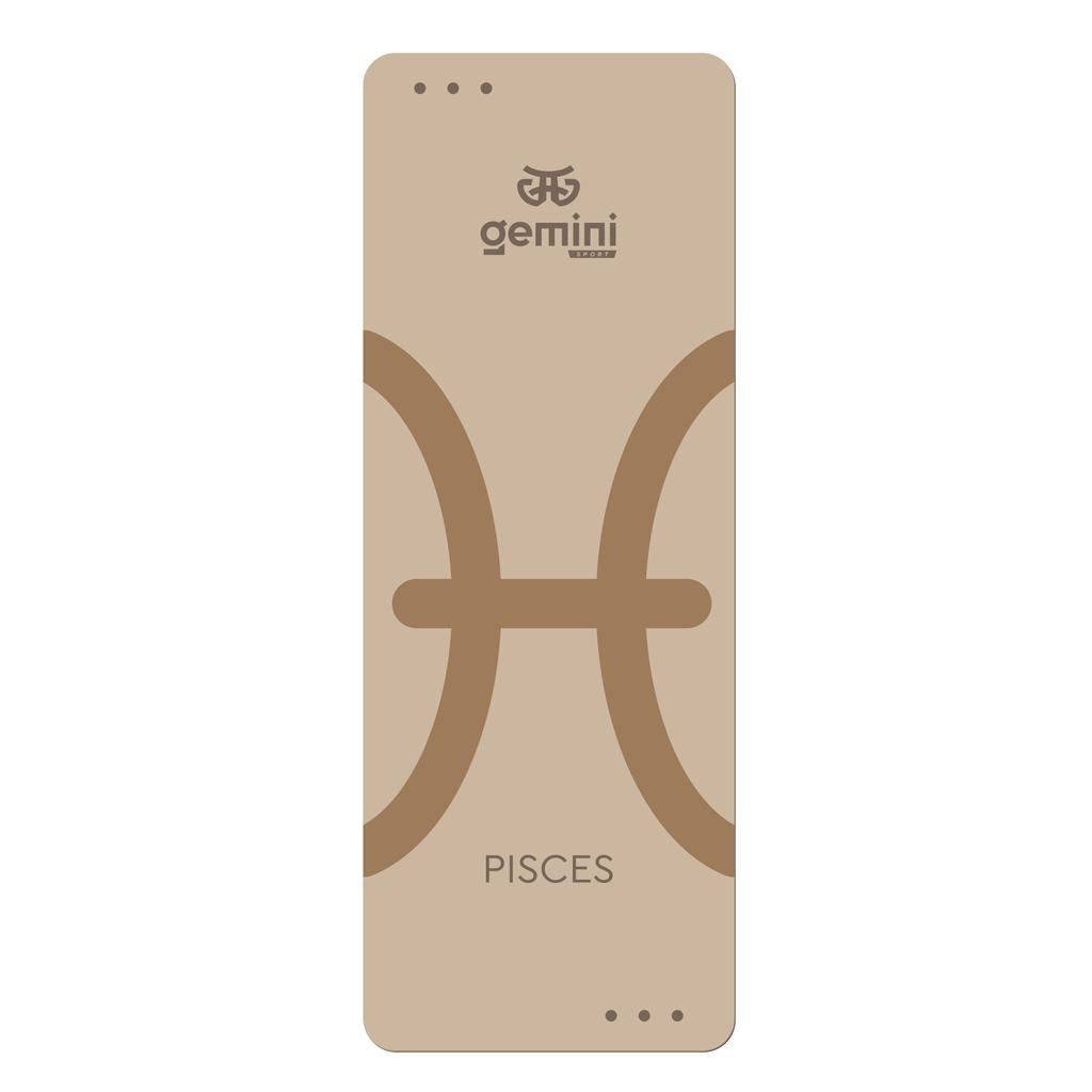 Килимок для йоги каучуковий поліуретан Pro Zodiac PISCES Gemini Sport Pro Риби183см*68см*5мм PUY-4900-3