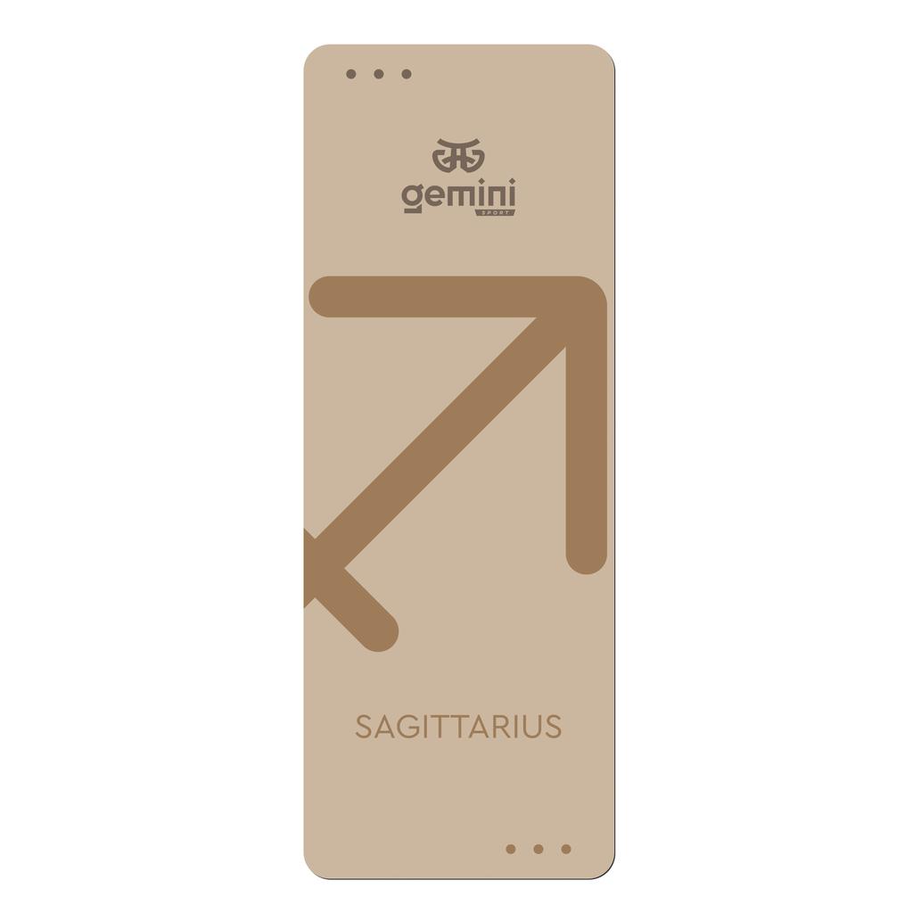 Килимок для йоги каучуковий поліуретан Pro Zodiac SAGITTARIUS Gemini Sport Pro Стрілець 183см*68см*5мм PUY-4900-6