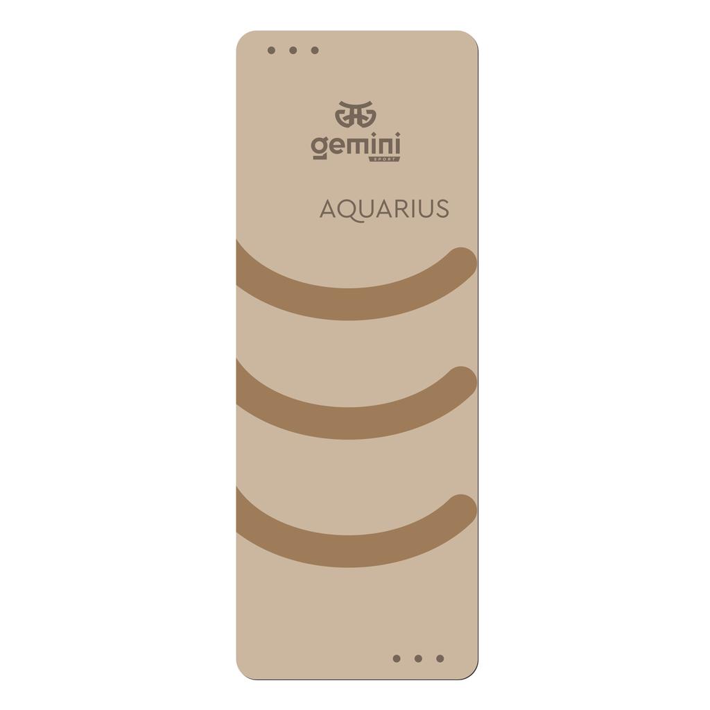 Килимок для йоги каучуковий поліуретан Pro Zodiac AQUARIUS Gemini Sport Pro Водолій 183см*68см*5мм PUY-4900-8