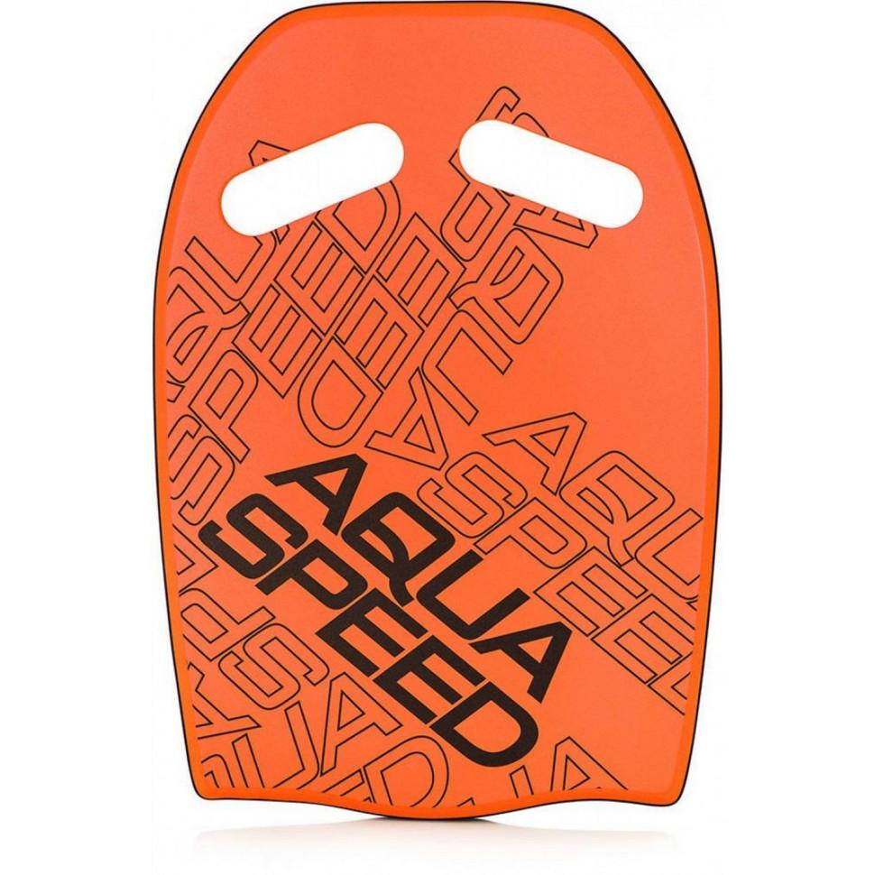 [539-75] Дошка для плавання Aqua Speed WAVE KICKBOARD 3980 помаранчева 43×28×3,6 см (Оригінал) 539-75