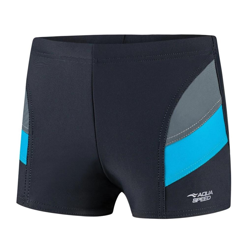 [349-32] Плавки боксери для хлопчиків для плавання Aqua Speed ANDY 5593 Сірий-Синій Діт 349-32 (Оригінал) (128 см)