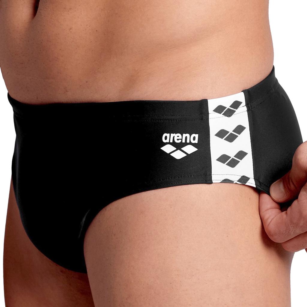 Плавки сліпи для чоловіків Arena ICONS SWIM BRIEFS SOLID Чорний 005049-510 (Оригінал)