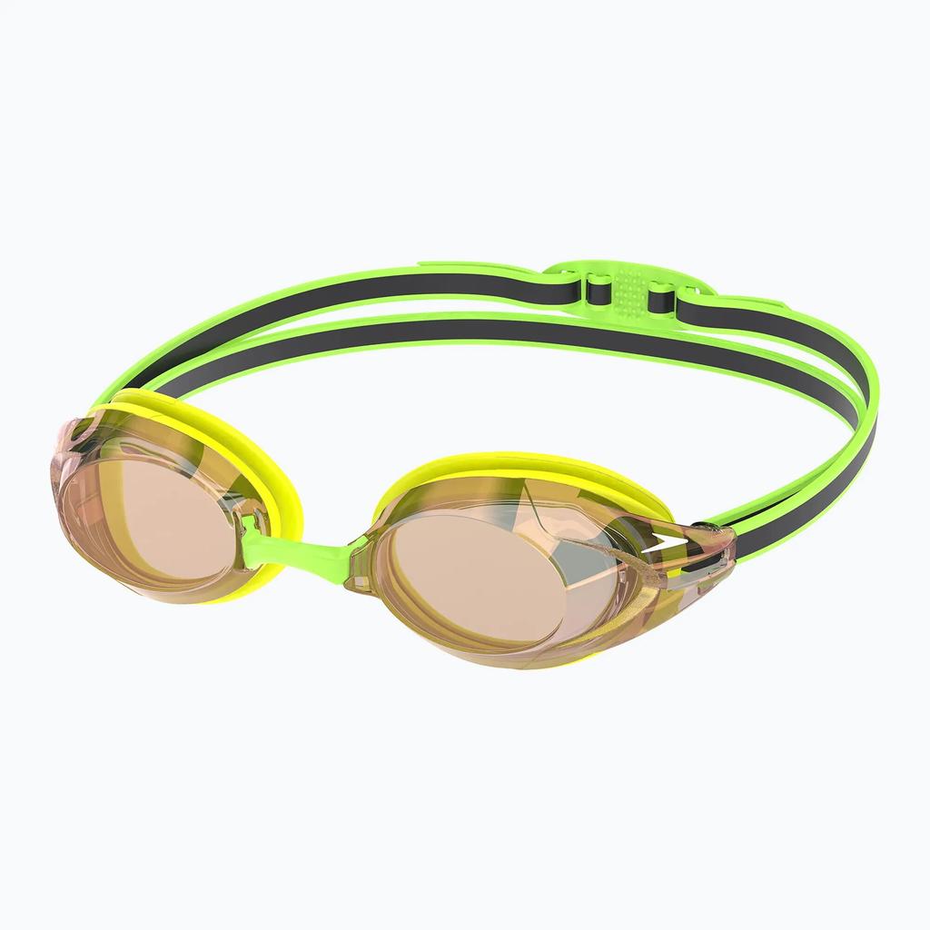 [8-00473417218] Окуляри для плавання Speedo VANQUISHER 3.0 MIRRORED Зелений, жовтий OSFM 8-00473417218 (Оригінал)