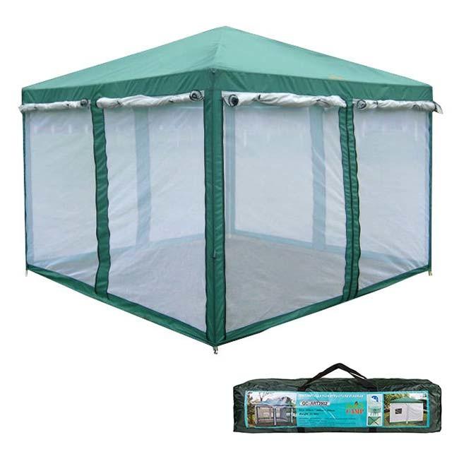 [2920] Тент-палатка GreenCamp 300×300×250 см (Зелений) 2920