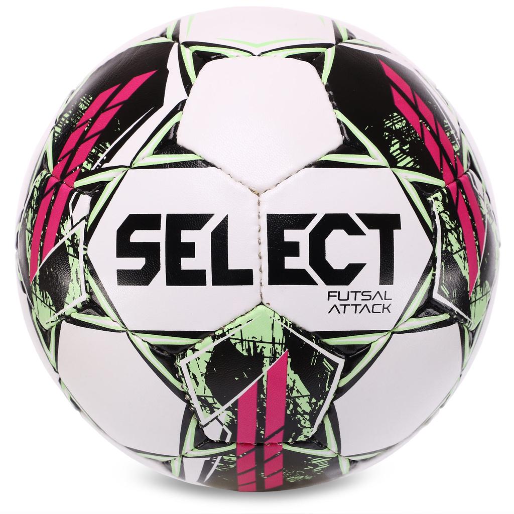 [107346-419] М'яч футзальний SELECT FUTSAL ATTACK v22 №4 біло-рожевий 107346-419 (Оригінал)