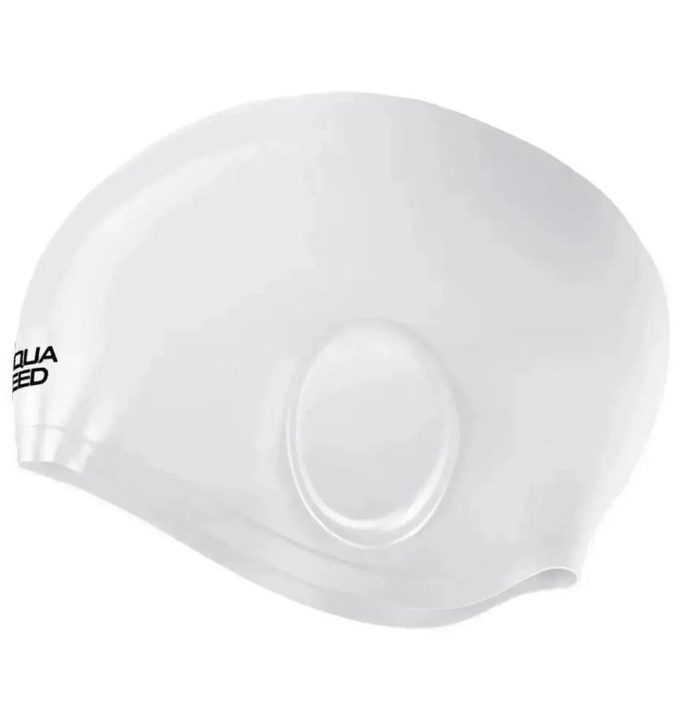 Шапка для плавання Aqua Speed EAR CAP VOLUME 61511 біла OSFM 284-05 (Оригінал)