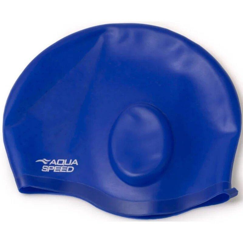 [289-01] Шапка для плавання Aqua Speed EAR CAP Comfort 9891 Синя OSFM 289-01 (Оригінал)