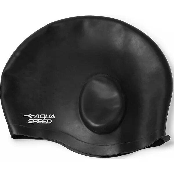 [289-07] Шапка для плавання Aqua Speed EAR CAP Comfort 9894 Черний OSFM 289-07 (Оригінал)