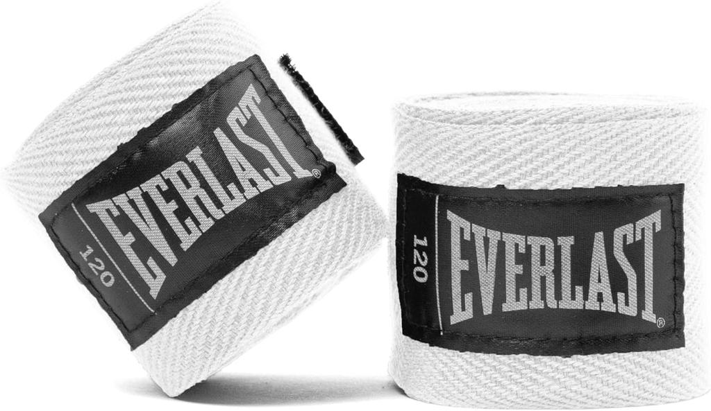 [P00003245] Бинти боксерські  Everlast CORE HANDWRAPS 120X2 білі універсальні 120 дюймів (304,8 см) (Оригінал) P00003245