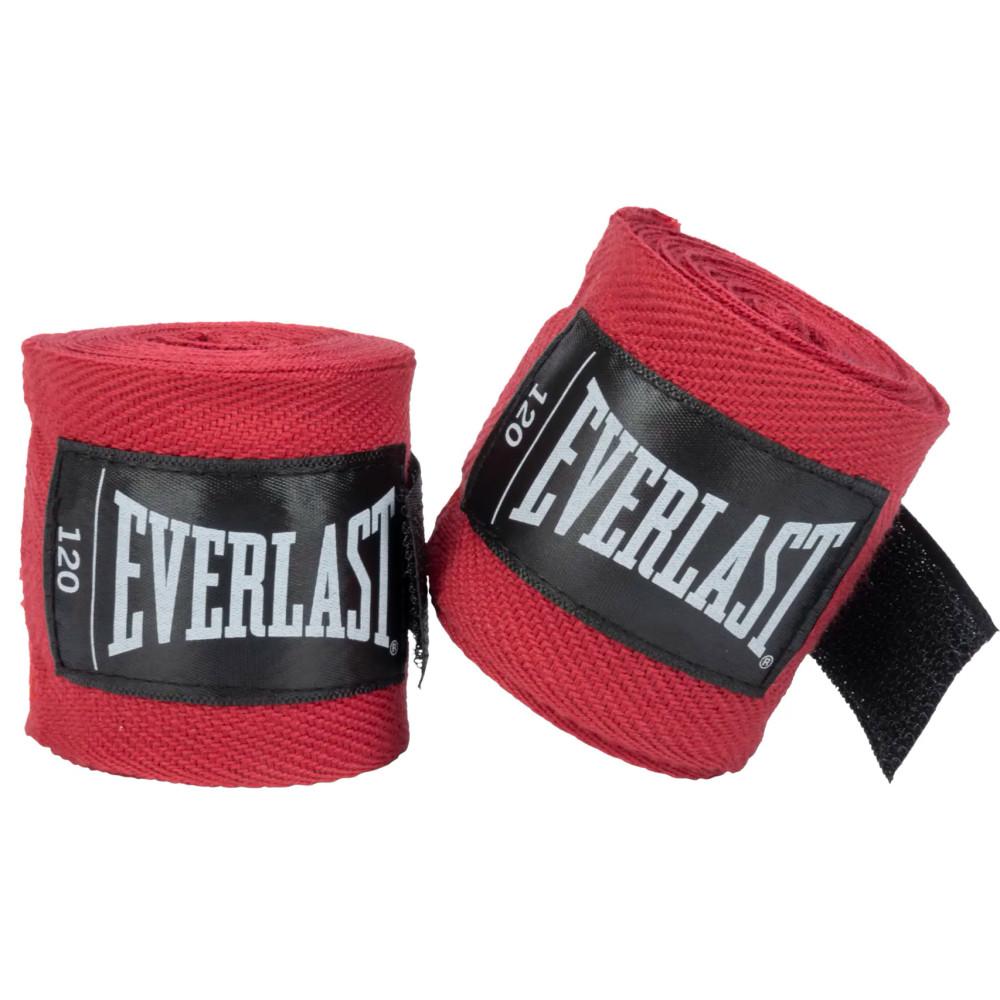 [P00003246] Бинти боксерські  Everlast CORE HANDWRAPS 120X2 Червоний універсальні 120 дюймів (304,8 см) (Оригінал) P00003246