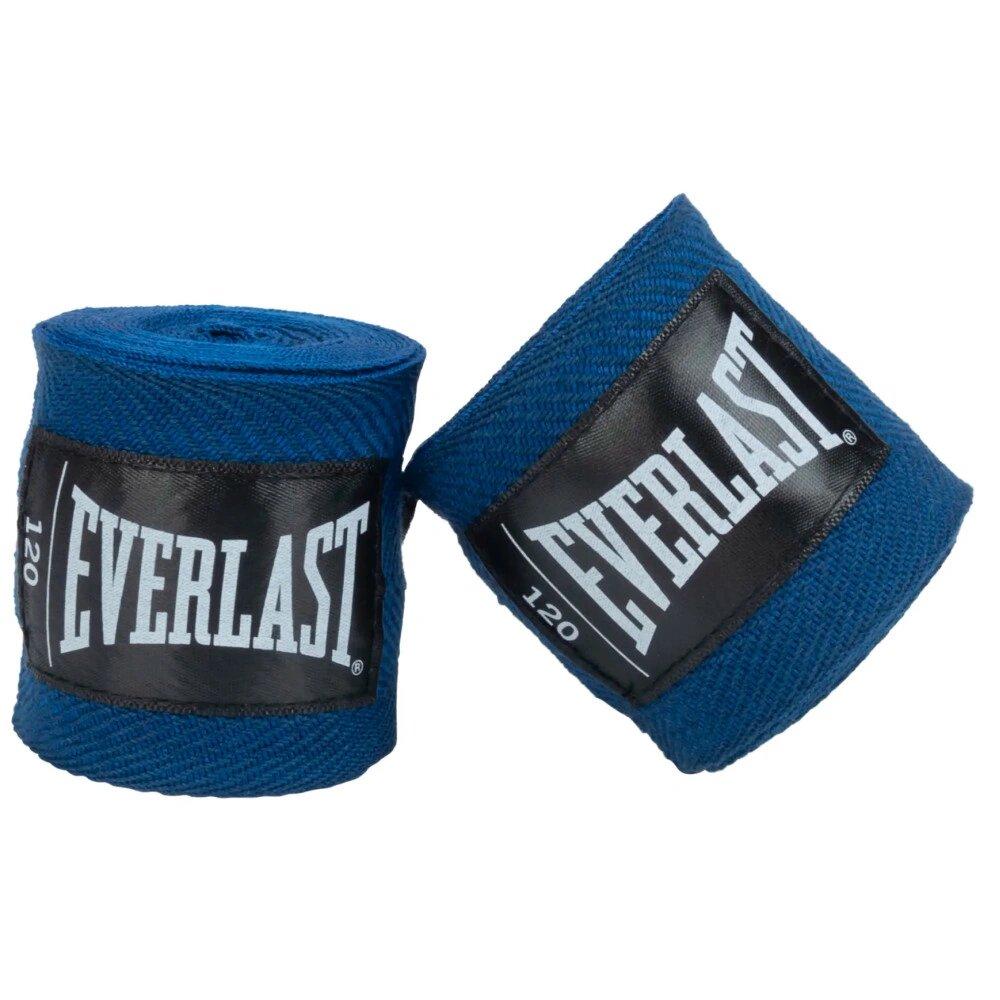 [P00003247] Бинти боксерські  Everlast CORE HANDWRAPS 120X2 Синій універсальні 120 дюймів (304,8 см) (Оригінал) P00003247