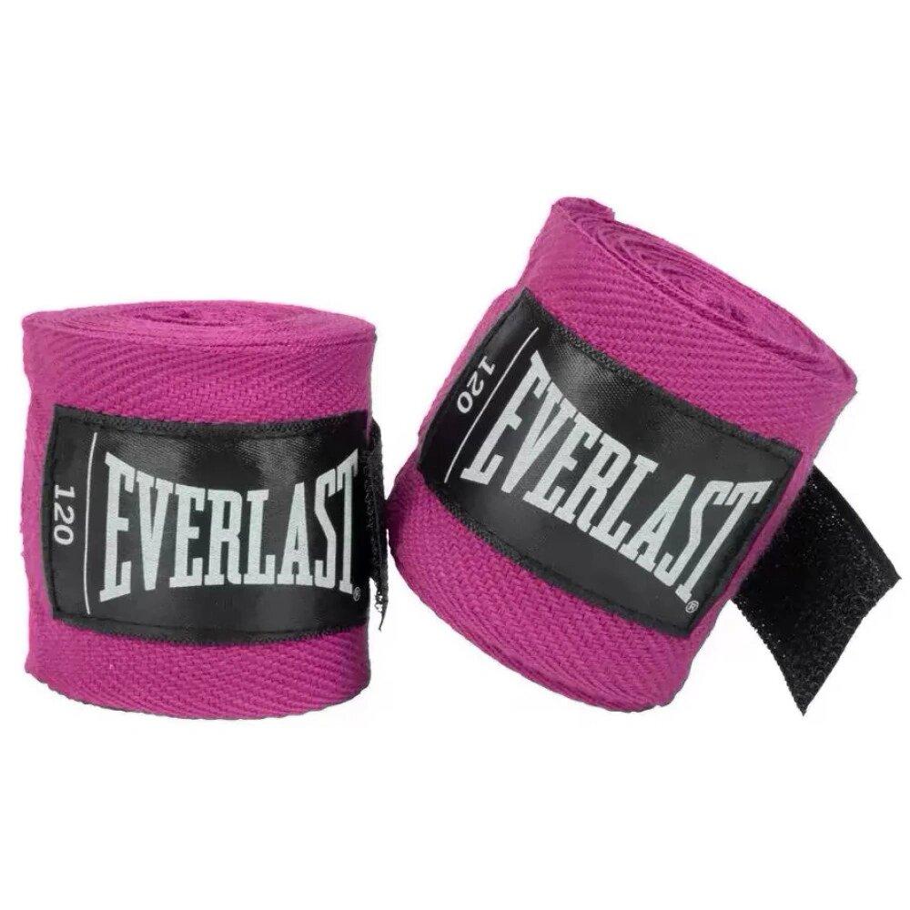 [P00003248] Бинти боксерські  Everlast CORE HANDWRAPS 120X2 Рожевий універсальні 120 дюймів (304,8 см) (Оригінал) P00003248