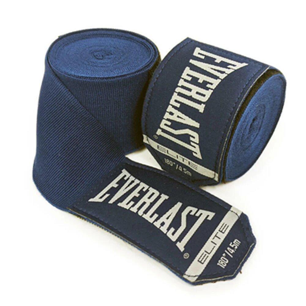 [P00003326] Бинти боксерські Everlast ELITE HANDWRAPS Синій Універсальний 180 дюймів (457,2 см) (Оригінал) P00003326