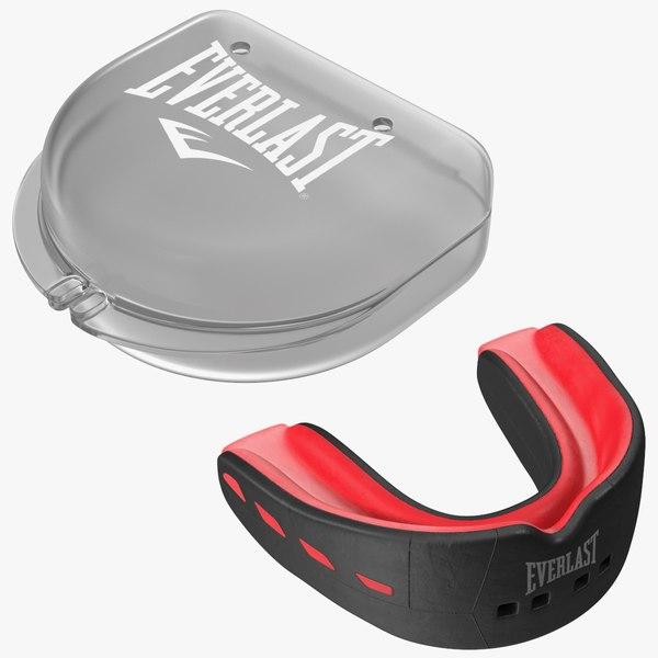 [1400007] Капа боксерська EVERSHIELD DOUBLE MOUTH GUARD Чорно-червона Універсальна (Оригінал) 1400007