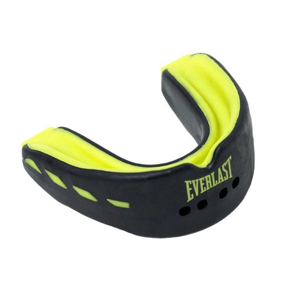 [P00003600] Капа боксерська EVERSHIELD DOUBLE MOUTH GUARD Чорно-зелена Уні (Оригінал) P00003600