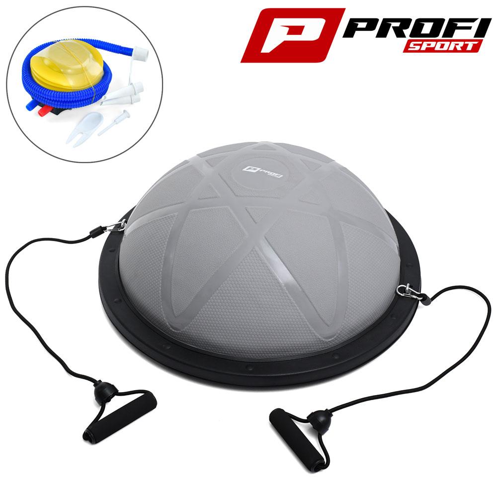 [MS 2609-12] Півсфера для фітнесу з експандерами BOSU Profi Sport MS 2609-12