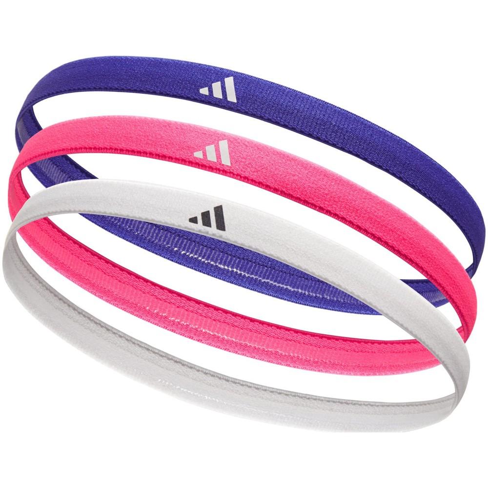 [ADAC-16199] Пов'язки на голову Adidas Hairbands 3pk рожевий, синій, білий Жен One Size ADAC-16199 (Оригінал)
