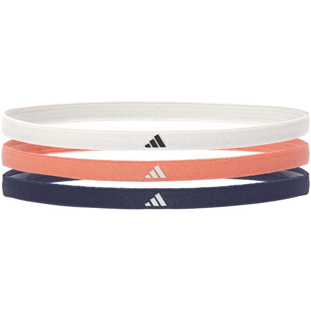 [ADAC-16204] Пов'язки на голову Adidas Hairbands 3 шт білий, чорний, кораловий Уні One Size ADAC-16204 (Оригінал)